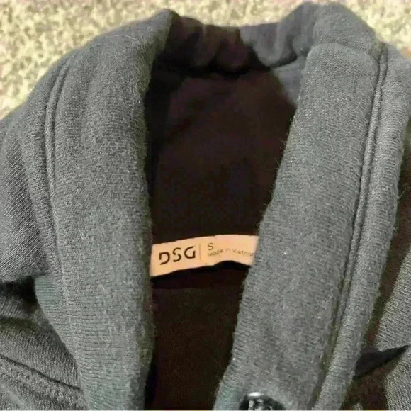 DSG Women's Tulip Hem Funnel Neck Pullover Black Sz Small - Picture 3 of 9